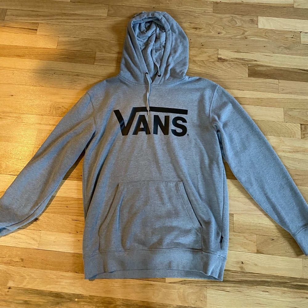 Vans hooded sweatshirt gray.